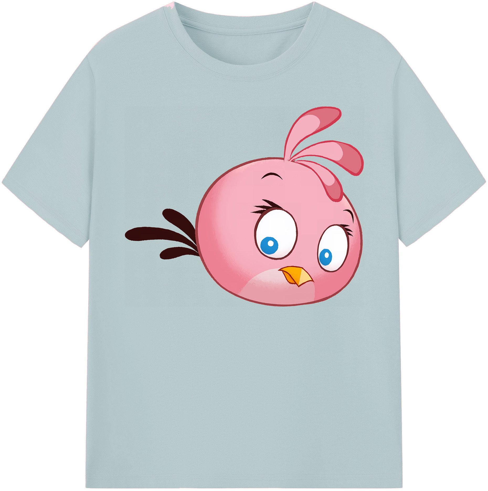 （画像用） Angry Birds アングリーバード 綿100％半袖Tシャツ（フロントプリント）
